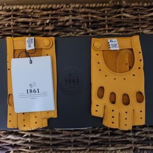 Women's Fingerless Driving Gloves - La Spezia in Yellow